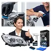 Car Headlight Restoration Kit with Towel and Sponge Headlight Cleaner and Restorer Kit for All Vehicle Types for Oxidized and Yellowed Lenses
