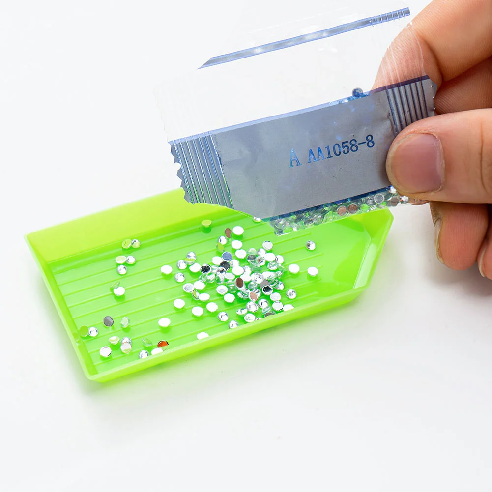 6pcs DIY Point Drill Coaster Christmas Style with Mat Shelf Kits(Wooden)