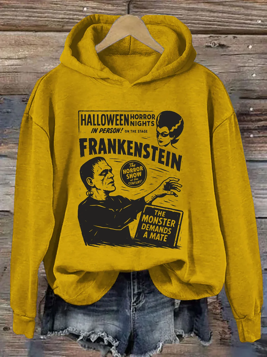 Frankenstein Cozy Halloween Hoodie