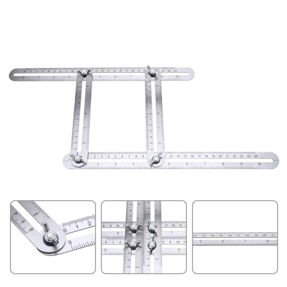 

Multi-Angle Ruler Template Tool Steel Four-sided Tile Flooring, 501 Original
