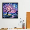 Diamond Painting-5D Full Round Drill Flower Trees(40x40cm)
