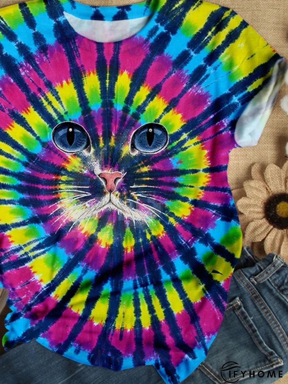 Casual Short Sleeve Round Neck Plus Size Tops | IFYHOME