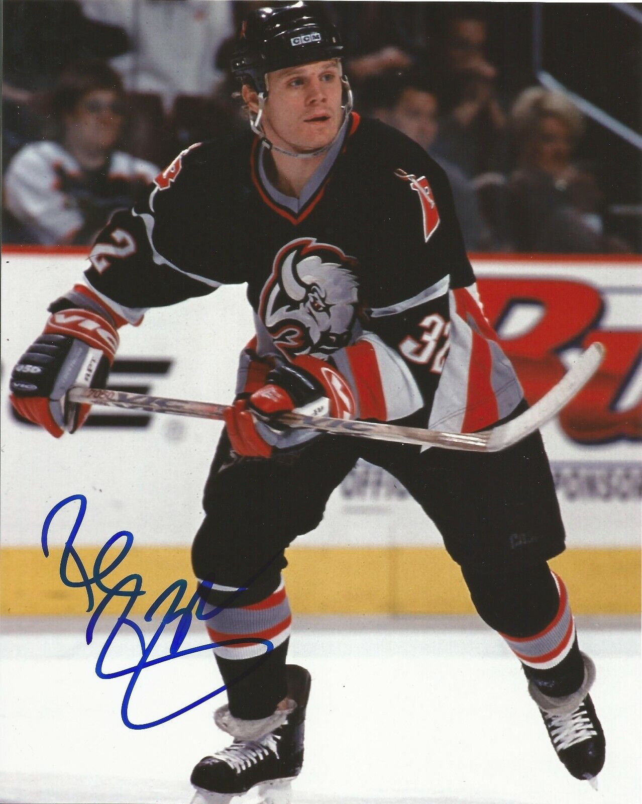 ROB RAY SIGNED BUFFALO SABRES 8x10 Photo Poster painting #2 with w/COA