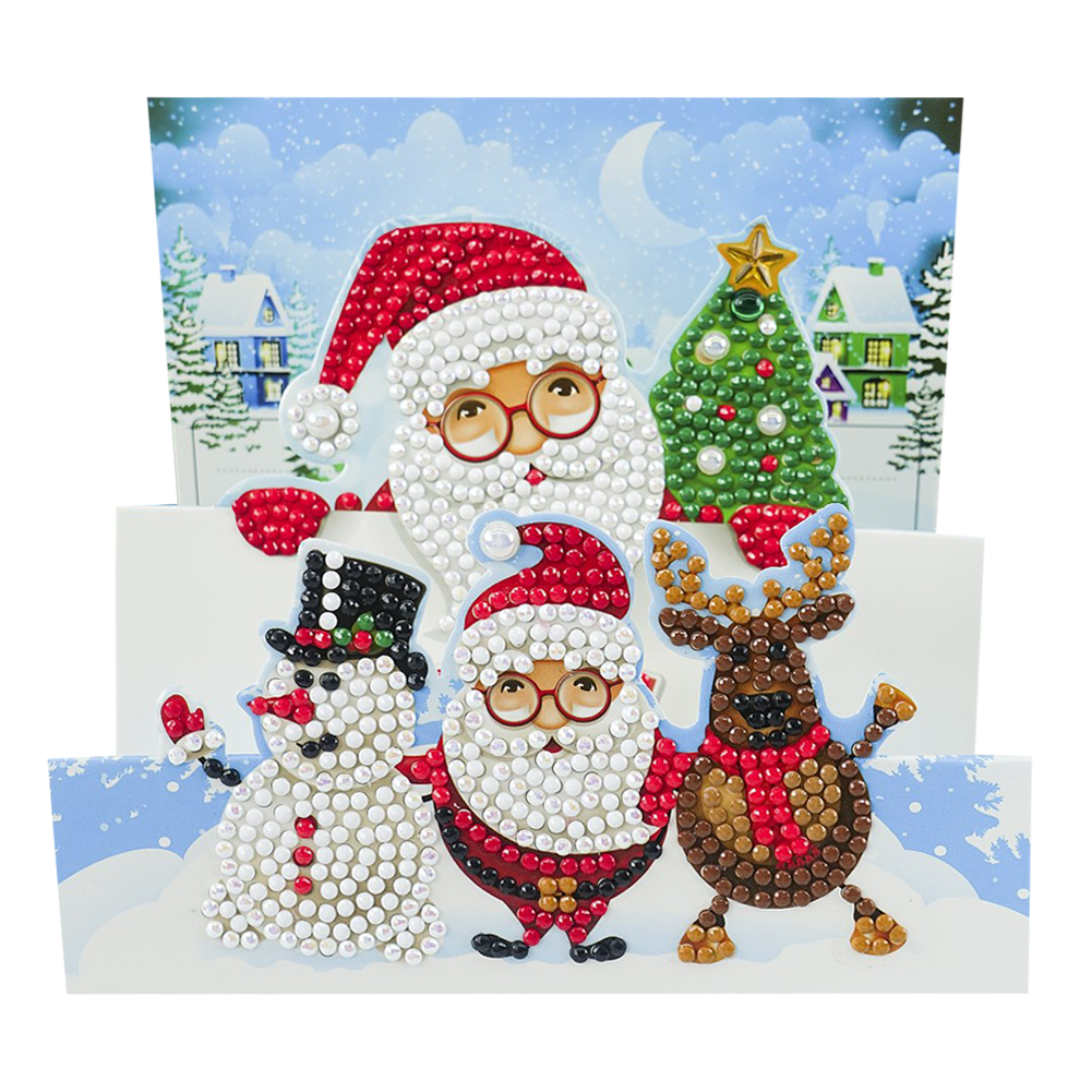 

Santa Claus-DIY Creative Diamond Greeting Card, 501 Original