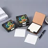 5D DIY PU Diamond Art Note Box with 160 Sheets Paper Memo Pad Holder (Peacock)