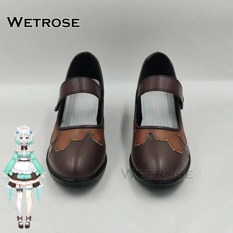 [Wetrose] Pre-Order Virtual YouTuber Vtuber Mint Fantome Ghost Maid Cosplay Shoes