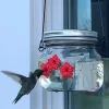 🔥Spring Hot Sale-Beautiful Mason Jar Hummingbird Feeder w/Three Ports