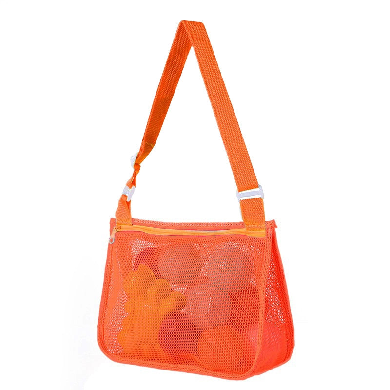 New Color Matching Children’s Toy Bag Shell Storage Bag Travel Beach Bag Hollow Transparent Beach Bag