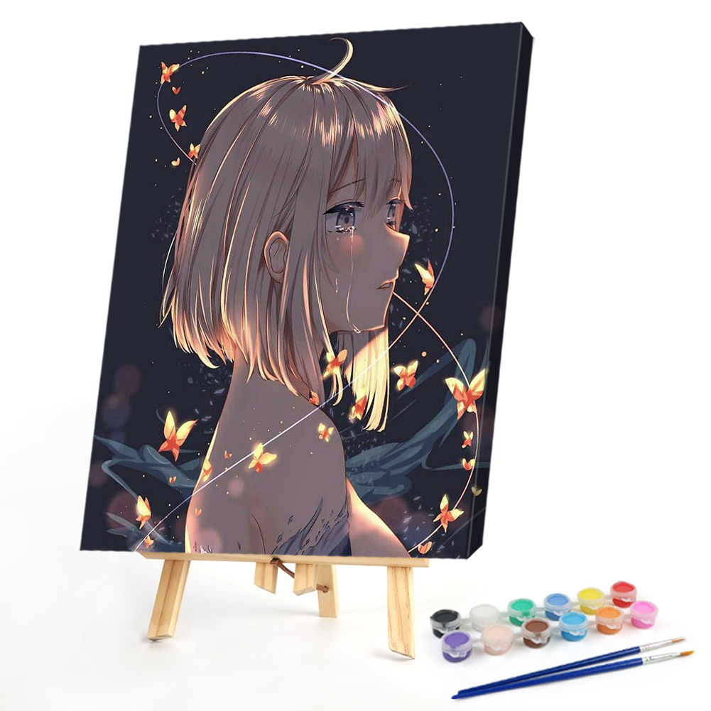

40*50CM - Paint By Numbers - Anime Girl, 501 Original