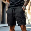 Summer Men's Black Cargo Shorts - Durable, Comfortable & Stylish for Everyday Wear by Inlyline