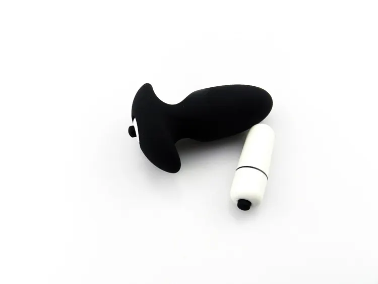 Silicone anal plug jumping prostate massager