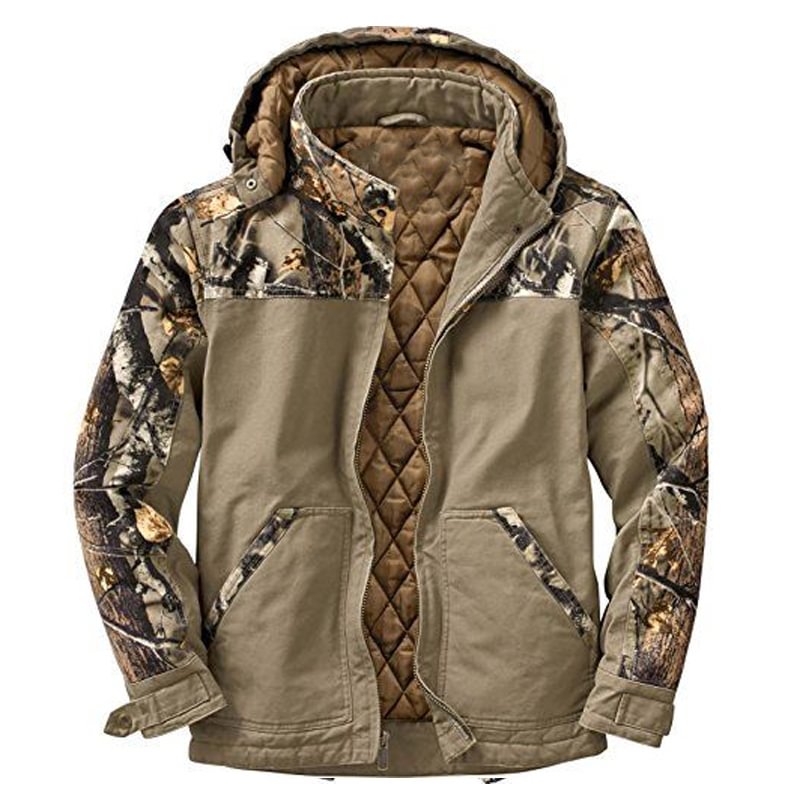 Mens Winter Camouflage Thick Casual Jacket