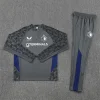 25/26 Feyenoord dark gray with blue Half-Zip Training Jacket Set