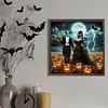 Halloween Begleiter - Rundbohrer Diamantmalerei - 40*40cm