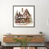 Christmas Cabin-18CT Counted Cross Stitch 35*35cm/13.78*13.78in