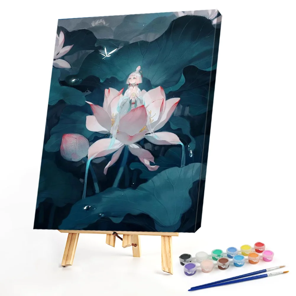 Lotus - Paint By Numbers（50*40CM）