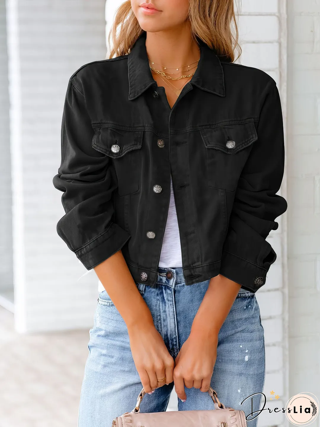 Button-Down Denim Jacket