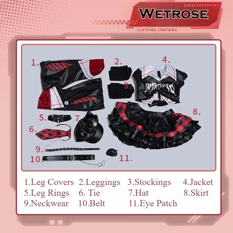 [Wetrose] In Stock Neon Genesis Evangelion Rock Band Ayanami Rei Soryu Asuka Langley Cosplay Costume