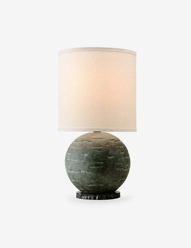 Bethea Sphere Table Lamp, Limestone