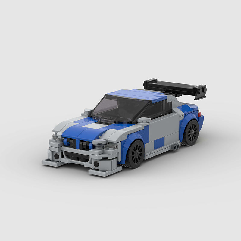 BMW M3 E46 GTR Custom Car MOC Minifigure Bricks monstertoys