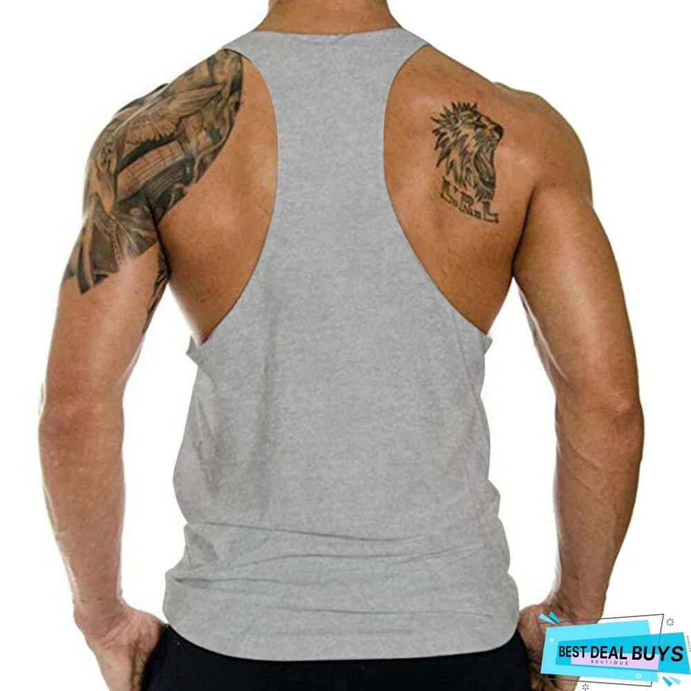 Sports Vest Men's Loose Muscle Sleeveless T-Shirt
