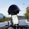 Small Helmet Rider Sunshade Rainproof Motorcycle Mobile Phone Helmets Holder Hat