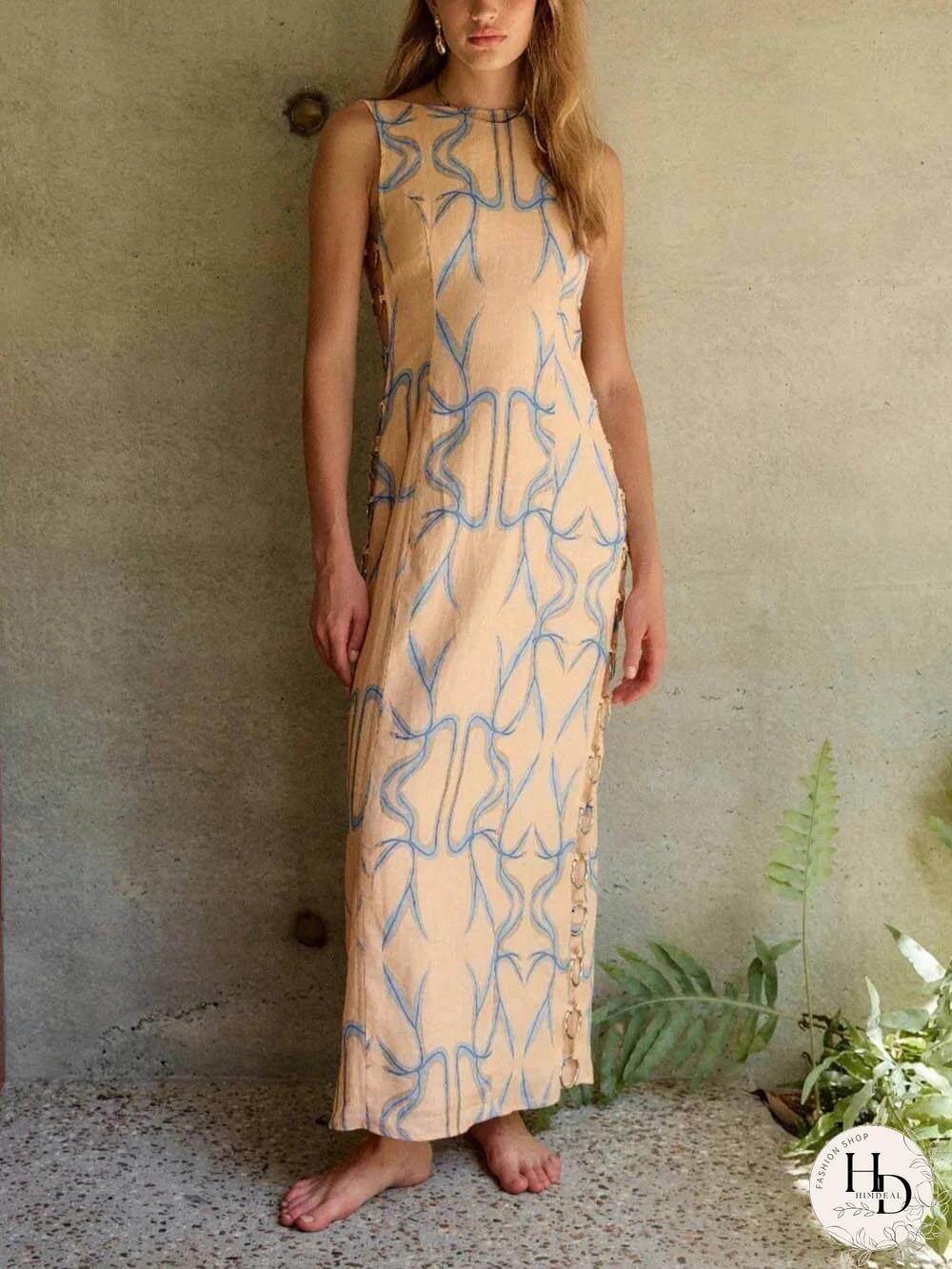 Vestido bohemio y fresco.