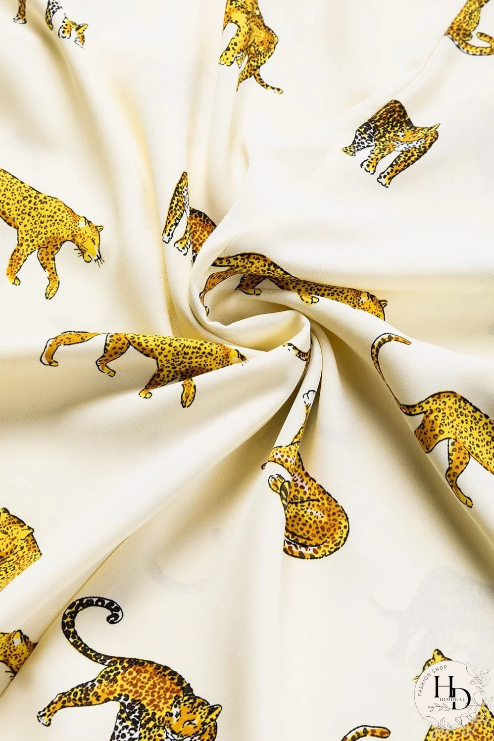 Tempting Printed Lapel Single-Breasted Long-Sleeved Blouse