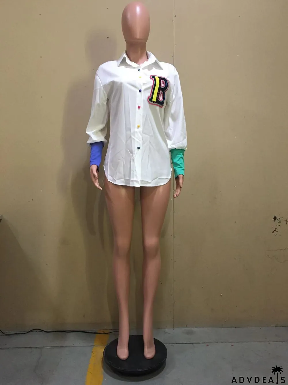 Casual Irregular Long Sleeve Shirt