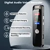 Digital Voice Recorder Type-C Rechargeable Small Tape Recorder Device with 7-Level Adjustable Voices Control for Lectures Meetings Interviews