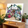 Framed Quilt Shop-Paint by Numbers Acrylic Painting 35*35CM With Color Box 5ML(24Colors)