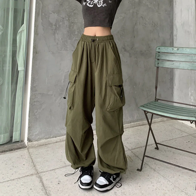 Brownm Brownm Overalls Casual Pants Female Summer Versatile Straight Down Leg Pants Loose Wide Leg Pants Ins