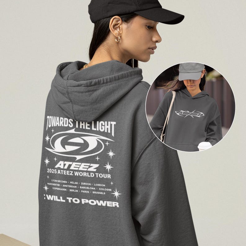 2025 Ateez Towards The Light: Will to Power Europe World Tour Hoodie