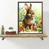 Diamond Painting-DIY Full Round Drill Flowering Rabbit(40*50CM)