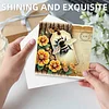 6pcs Diamond Painting Bee Greeting Card with Envelope for Family Friends Holiday Gift Congratulations