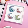 6pcs/set DIY Diamond Painting Fridge Magnetic Sticker Kits(Half Moon)