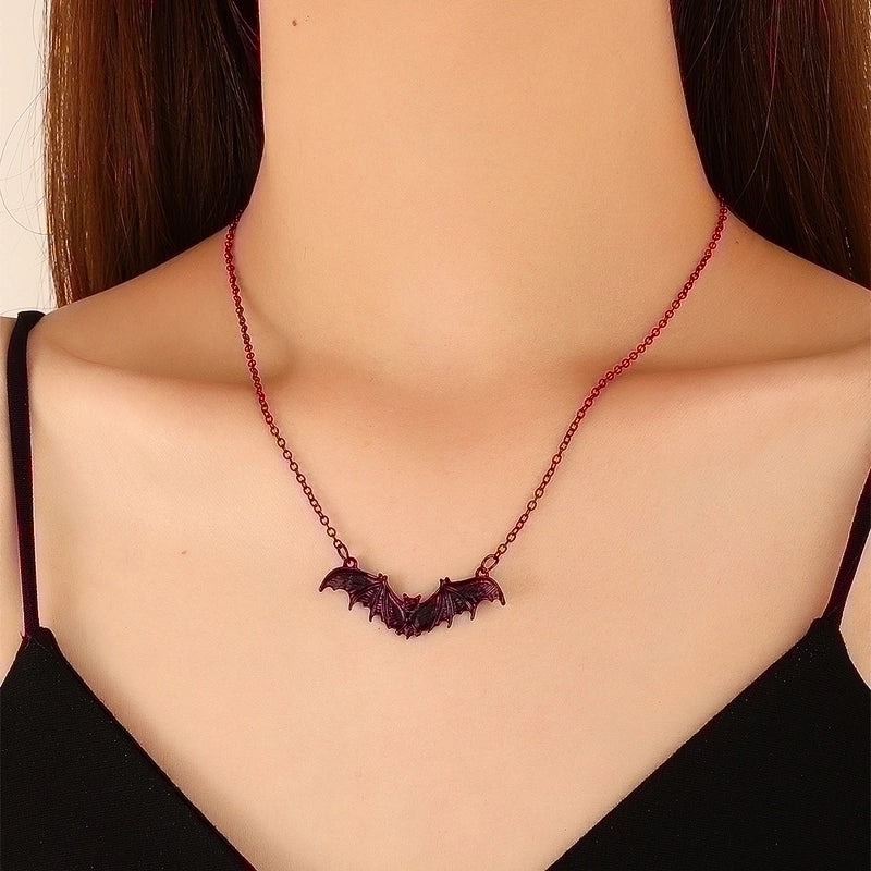 Gothic Bat Alloy Necklace