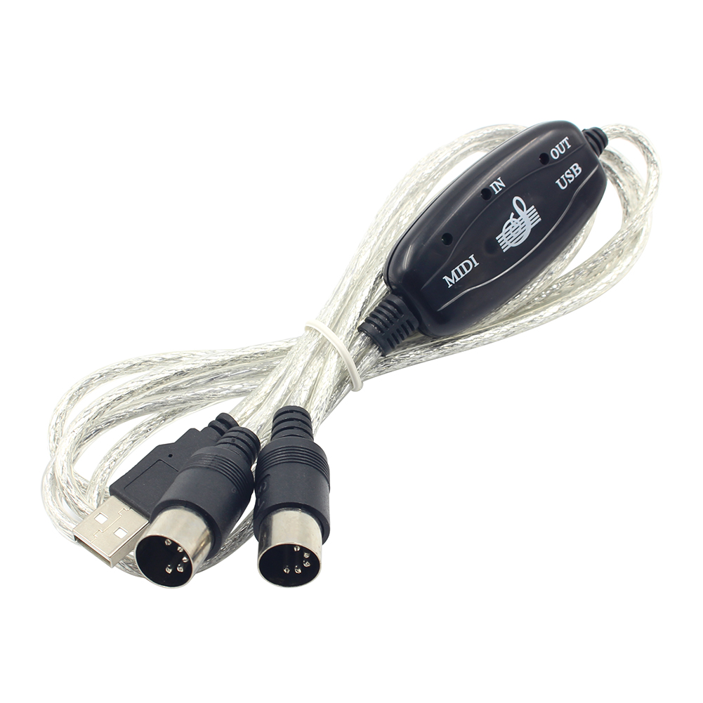 

Pro Usb In-Out Midi Adapter Cable Pc To Music Electronic Keyboard Converter, 501 Original