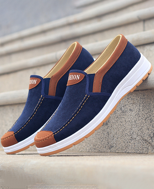 Casual Patchwork Round Toe Breathable Non-slip Canvas Shoes