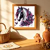 Pink Butterfly Horse 5D DIY Diamond Art Painting Kit Partial Drill 30x30cm
