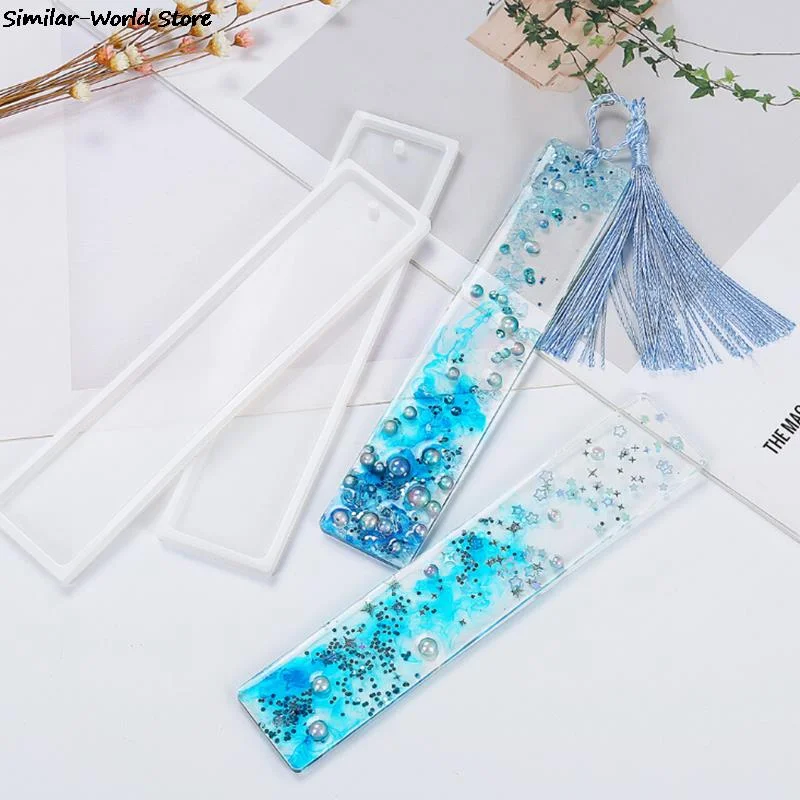 NEW Epoxy Resin Jewelry Molds Silicone Earring Necklace Pendant Mold Creative DIY Bookmark Moulds Best Jewelry Gifts For Friends