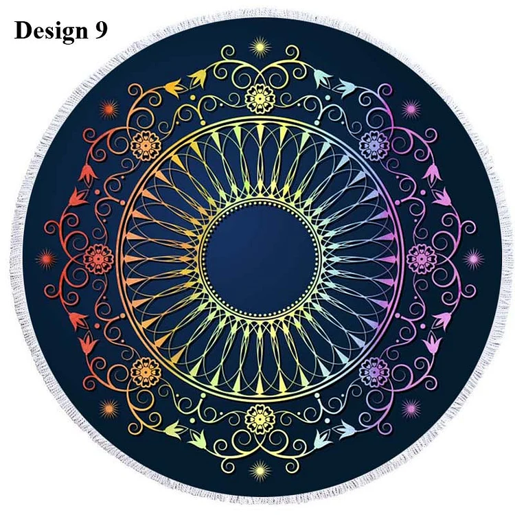 Bohemian Mandala - - Circle Tapestry - 1.5M