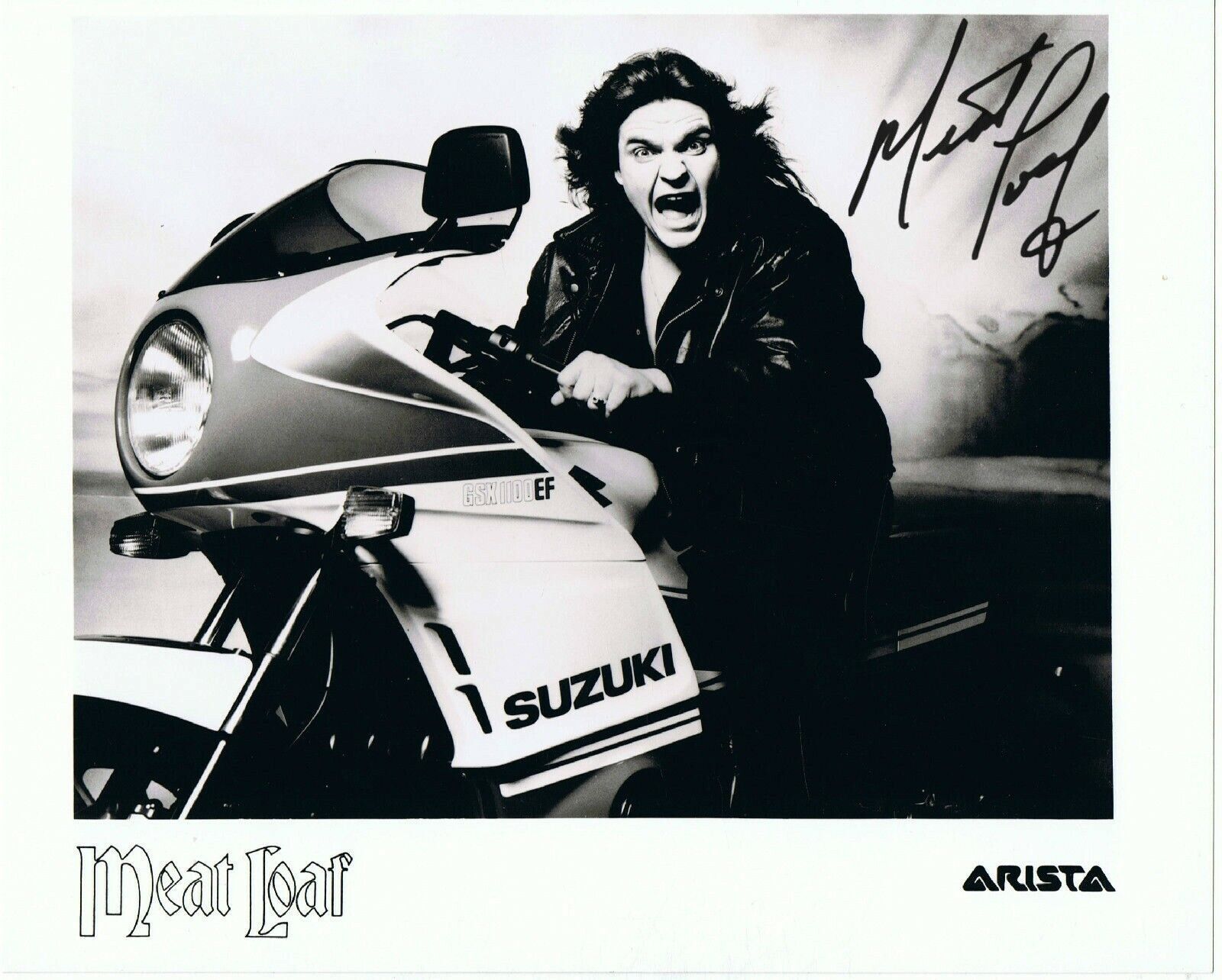 Meat Loaf Signed 8 x 10 Photo Poster painting Modern Girl / Heaven Can Wait (REPRINT #8)