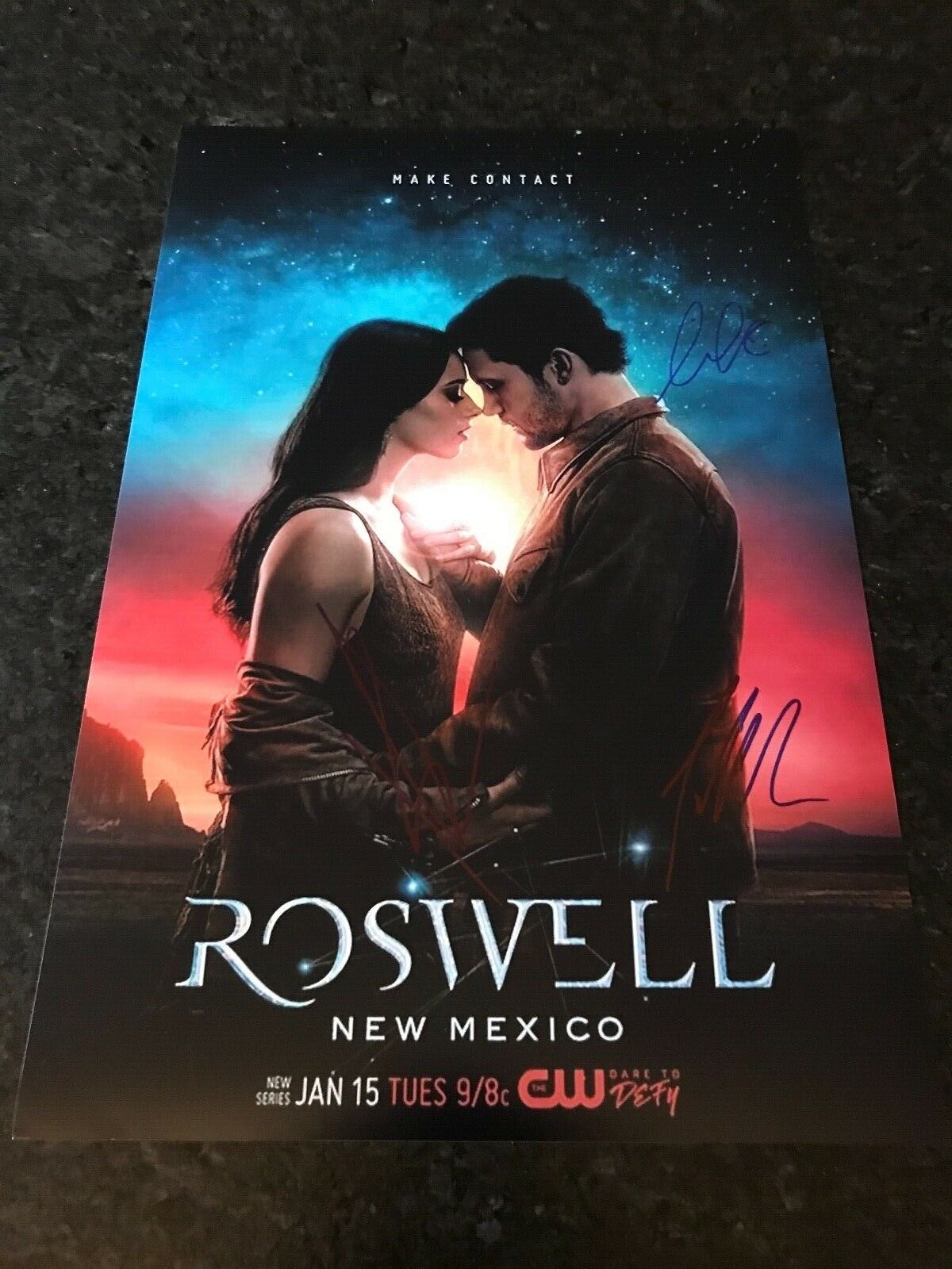 * ROSWELL, NEW MEXICO * signed 12x18 poster * OBEROI, COWLES, BLACKBURN * 1