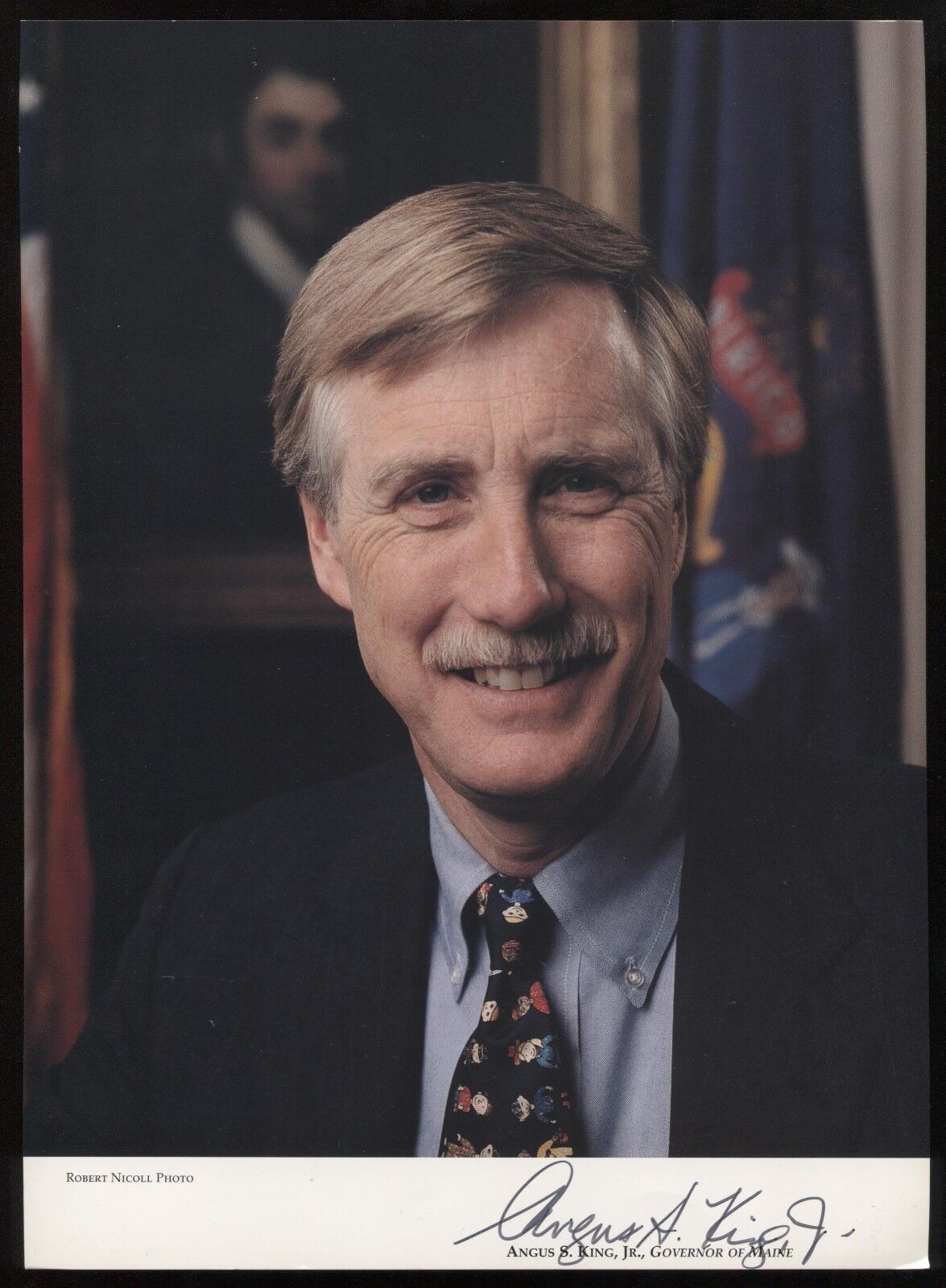 Angus King Signed 8x10 Photo Poster painting Autographed Photo Poster paintinggraph Governor of Maine