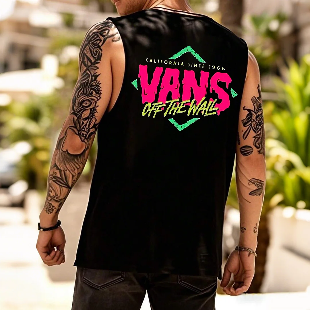  Bold Graphic Tank Top for Men - Perfect for Summer Outdoors