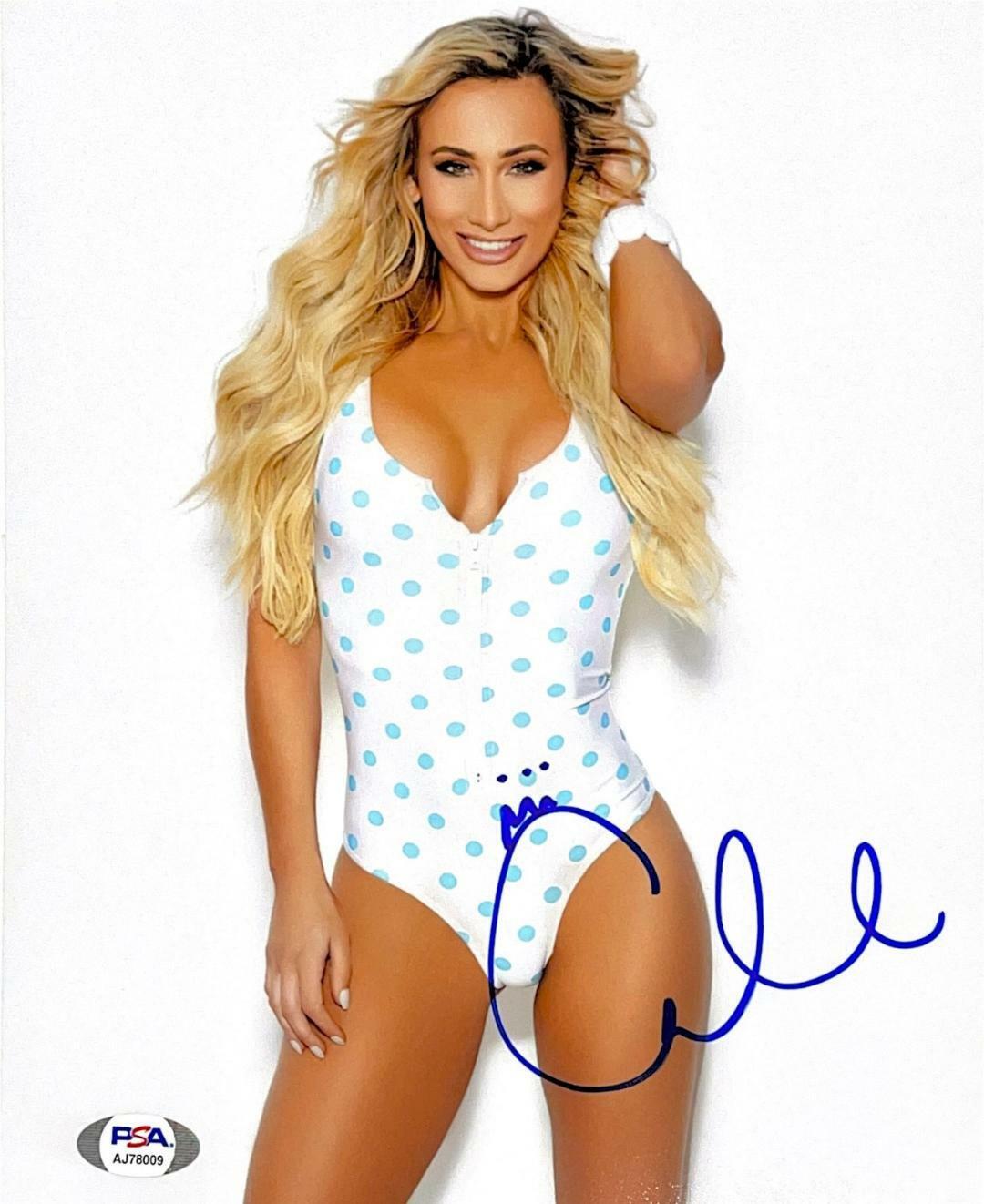 WWE CARMELLA HAND SIGNED AUTOGRAPHED 8X10 Photo Poster painting WITH PROOF AND PSA DNA COA 66