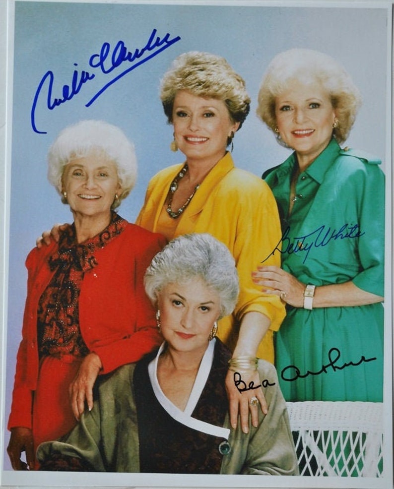 GOLDEN GIRLS CAST Signed Photo Poster painting X3 Beatrice Arthur, Betty White, Rue McClanahan wcoa