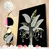 DIY Pearl Painting Flower for Home Wall Decor with Frame(40x30cm)