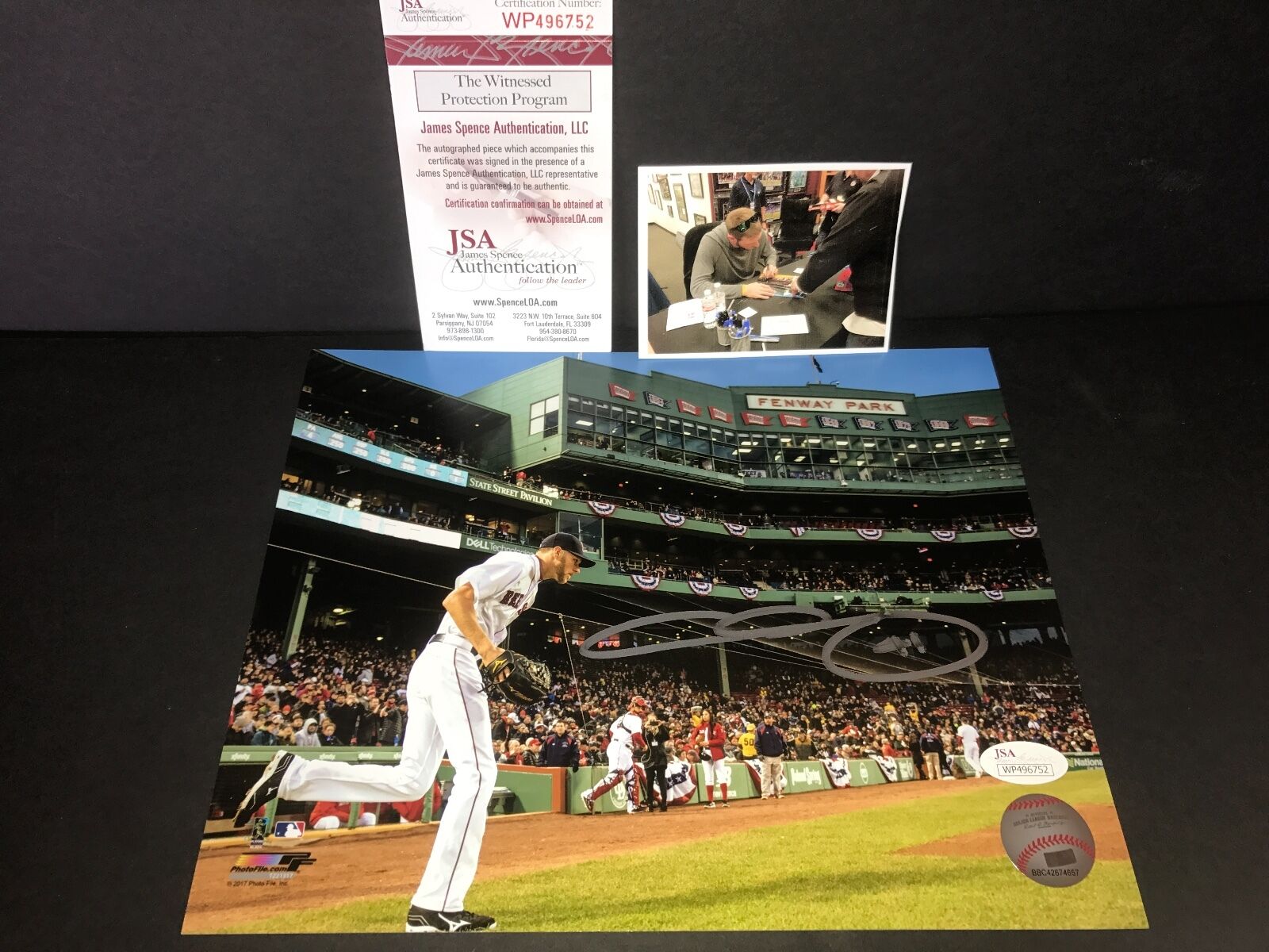 Chris Sale Boston Red Sox Autographed Signed 8x10 Photo Poster painting JSA WITNESS COA 4